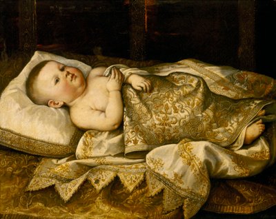 Retrato de Leopoldo de Medici como um bebê de Tiberio di Titi
